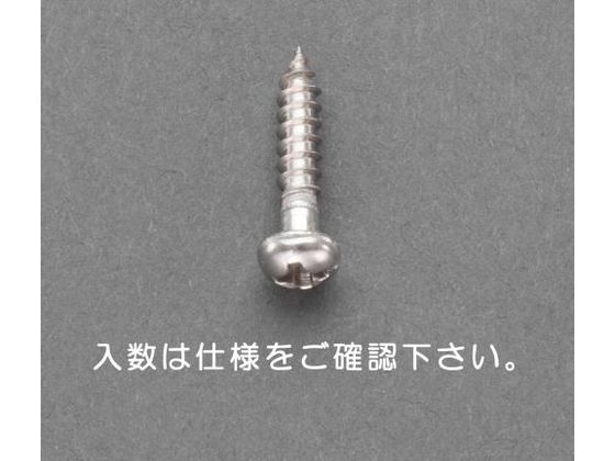 エスコ 鍋頭木ねじ ステンレス製 25本 3.8×20mm EA949ED-121
