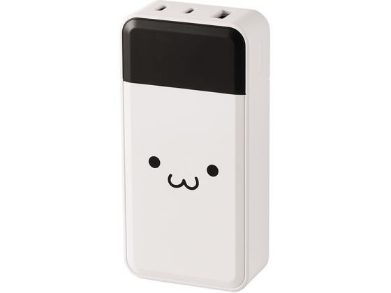エレコム モバイルバッテリー 10000mAh 残量 顔 DE-C51L-10000WF エレコム モバイルバッテリー 10000mAh 残量 顔 DE-C51L-10000WF