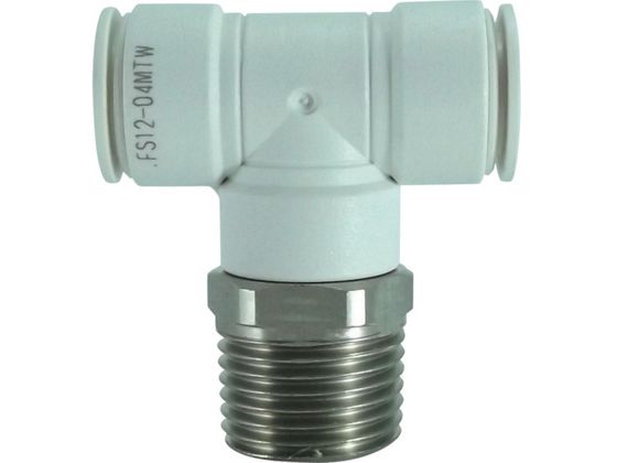 チヨダ ファイブSUSメイルブランチティ 白 12mm・R1/2 FS12-04MTW チヨダ ファイブSUSメイルブランチティ 白 12mm・R1/2 FS12-04MTW