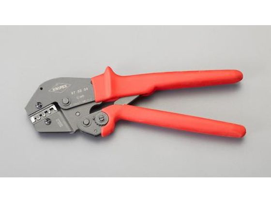 エスコ 圧着ペンチ 差込端子用 0.1-2.5mm2 EA538KG-4
