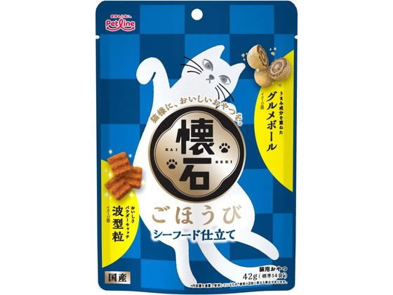 ペットライン 懐石 ごほうびシーフード 42g KSS-2