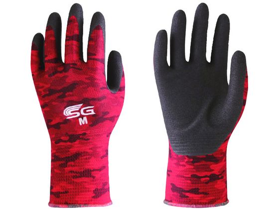 トワロン ニトリル背抜き手袋 SG-A001 ミリタリーレッド M SG-A001-M
