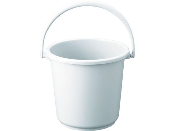 TRUSCO PPカラーバケツ 15L 白 TPPB-15-W