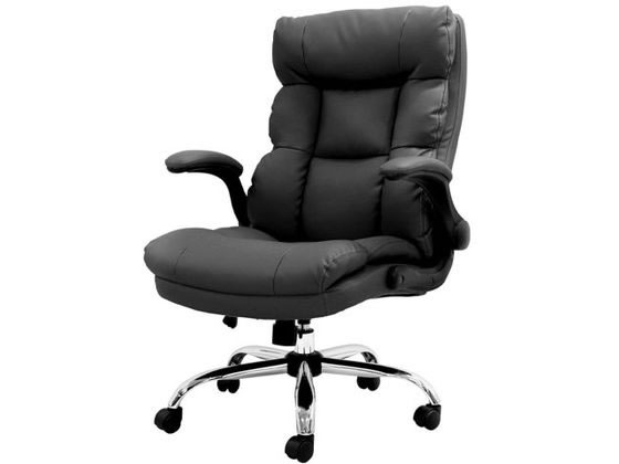 Netforce ダイン オフィスチェア PUレザー ブラック DYN-1-FW-BK Netforce ダイン オフィスチェア PUレザー ブラック DYN-1-FW-BK