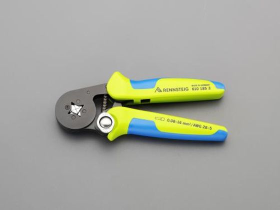 ●全長：１８０ｍｍ●磨き仕上げ●バネ付【Ａ】圧着形状：四角【Ｂ】切替レバーによって圧着範囲を変更できます。（０．０８〜１０ｍｍ２・１０〜１６ｍｍ２）●圧着範囲：０．０８〜１６．０ｍｍ２