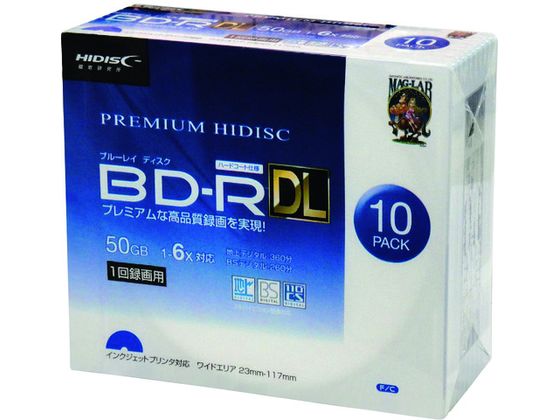 ハイディスク BD-RDL 10枚パック HDVBR50RP10SC