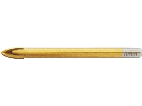 新潟精機 ガラスドリル 4枚刃 8mm GD-8F 新潟精機 ガラスドリル 4枚刃 8mm GD-8F