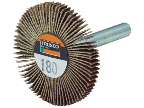TRUSCO 薄型フラップホイール 50×5×6 #180 5個入 UF5005-180 TRUSCO 薄型フラップホイール 50×5×6 #180 5個入 UF5005-180