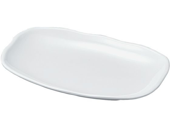 若泉漆器 ニューホワイト 長手盛鉢 30cm 0261950