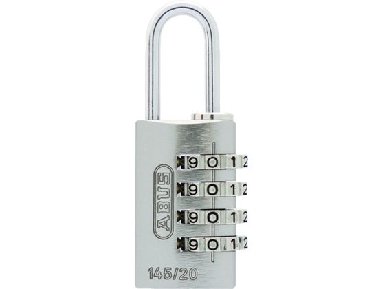 ABUS ナンバー可変式4段ダイヤル南京錠 145-4d 30 BK