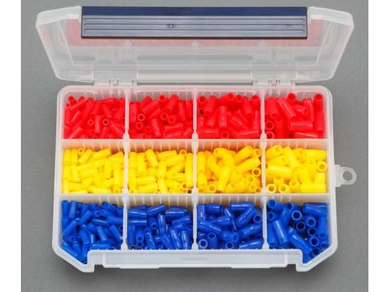 エスコ 絶縁キャップセット 圧着端子用 V-1.25〜5.5 EA538LG-36