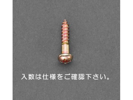 エスコ 鍋頭木ねじ 鉄クロメート 25本 3.5×13mm EA949EJ-115