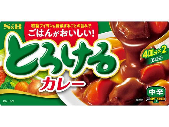 エスビー食品 とろけるカレー 中辛 144g エスビー食品 とろけるカレー 中辛 144g