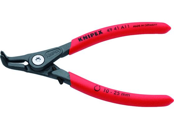 KNIPEX 軸用スナップリングプライヤー 曲 4941-A11 KNIPEX 軸用スナップリングプライヤー 曲 4941-A11