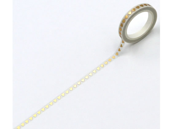 ワールドクラフト キラキラマスキングテープ Heart 5mm×5m KRMT5-007