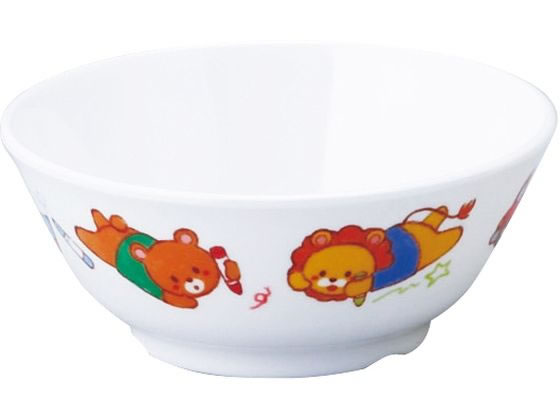 メラミン子供食器 みんなともだち。 汁椀 YMC-1 アイボリー
