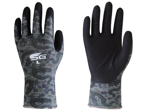 トワロン ニトリル背抜き手袋 SG-A047 ドラゴングレー L SG-A047-L