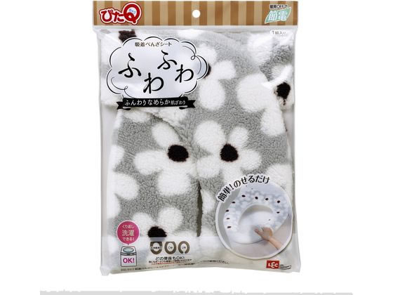 レック ぴたQ 吸着べんざシート ふわふわタイプ デイジーグレー