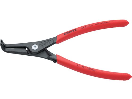KNIPEX 8 -13mm 軸用スナップリングプライヤー 曲 4941-A31 KNIPEX 8 -13mm 軸用スナップリングプライヤー 曲 4941-A31