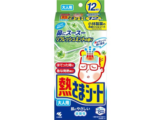 小林製薬 熱さまシート 大人用ミント 12枚