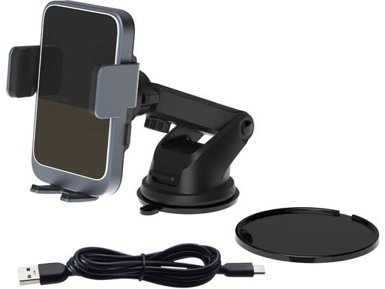 星光産業 ワイヤレス充電自動開閉ホルダー EC242 星光産業 ワイヤレス充電自動開閉ホルダー EC242