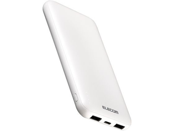 エレコム モバイルバッテリー10000mAh ホワイト DE-C66-10000WH エレコム モバイルバッテリー10000mAh ホワイト DE-C66-10000WH