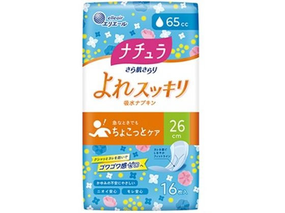 ナチュラ さら肌さらり よれスッキリ吸水ナプキン 26cm 16P
