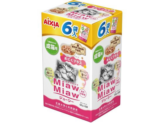 アイシア MiawMiaw おにくプラス 60g× 6 MJ6-5 アイシア MiawMiaw おにくプラス 60g× 6 MJ6-5