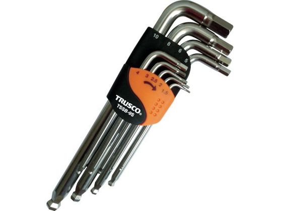 TRUSCO ステンレスボールポイント六角棒レンチセット(標準タイプ) 9本組 TSSB-9S TRUSCO ステンレスボールポイント六角棒レンチセット(標準タイプ) 9本組 TSSB-9S