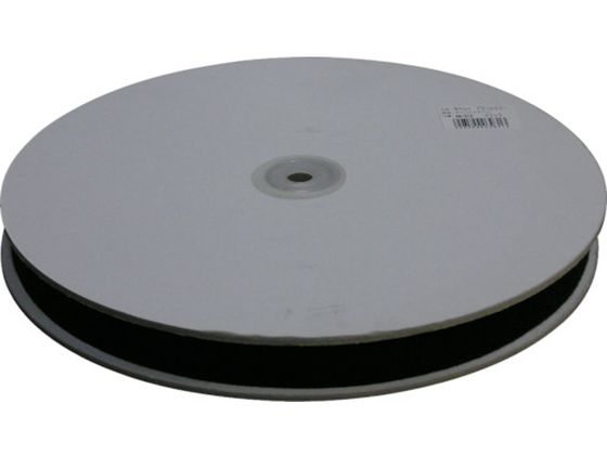 ユタカメイク 平ベルトアクリルカラー 20mm×25m ブラック PAA-312