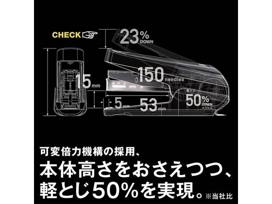 マックス 手にやさしい軽とじホッチキスHD-10TL(P) K HD91746が1,012円
