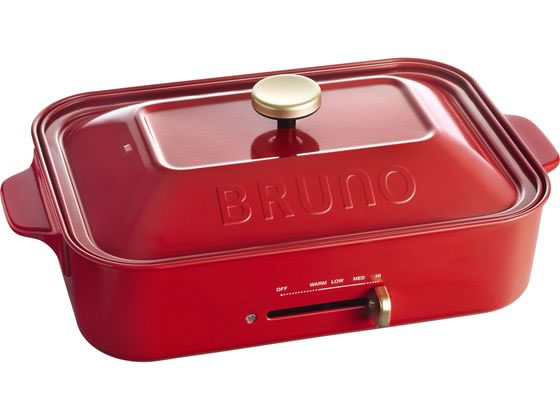 BRUNO コンパクトホットプレート レッド BOE021-RD