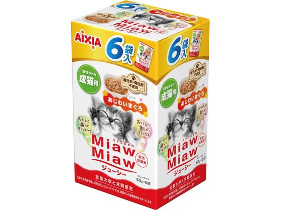 アイシア MiawMiaw あじわいまぐろ 60g× 6 MJ6-3 アイシア MiawMiaw あじわいまぐろ 60g× 6 MJ6-3