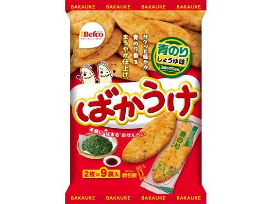 栗山米菓 ばかうけ 青のり 18枚 栗山米菓 ばかうけ 青のり 18枚