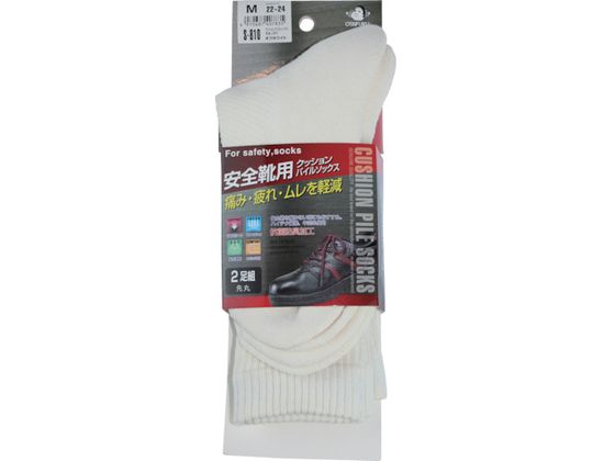 おたふく クッションパイルソックス先丸2足組 オフホワイト M S-810 おたふく クッションパイルソックス先丸2足組 オフホワイト M S-810