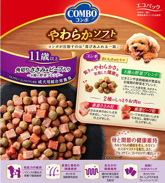 日本ペットフード コンボ ドッグ やわらか 11歳 ささみ＆ビーフ