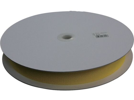 ユタカメイク 平ベルトアクリルカラー 30mm×25m イエロー PAB-302