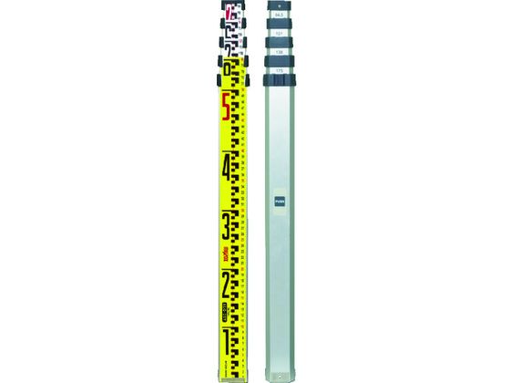 マイゾックス アルミスタッフ サンアルゴーイエロー2m×5段 221495 マイゾックス アルミスタッフ サンアルゴーイエロー2m×5段 221495