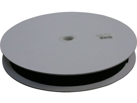 ユタカメイク 平ベルトアクリルカラー 30mm×25m ブラック PAB-312