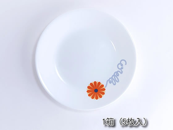パール金属 コレール オレンジマーガレット 小皿 箱売 5枚セット