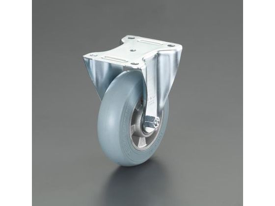 ●仕様：固定車輪●材質：金具：スチール 車輪：ソフトゴム●車輪径×幅：１２５×４０ｍｍ●全高：１５０ｍｍ●耐熱温度：−２５〜８０℃●耐荷重：１５０ｋｇ●高荷重・ハイスピードでの使用に耐えられるボールベ