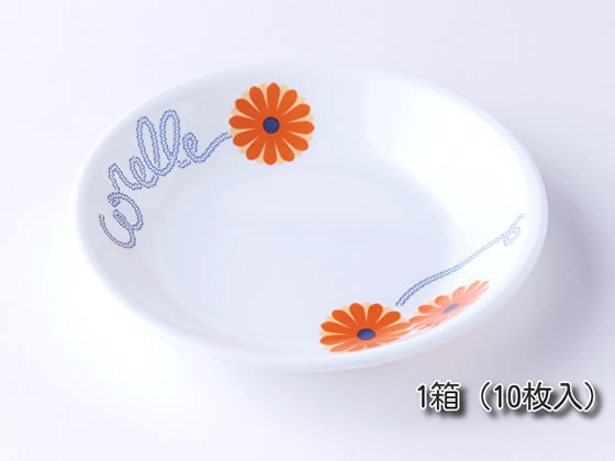 パール金属 コレール オレンジマーガレット ミニプレート 箱売 10枚セット