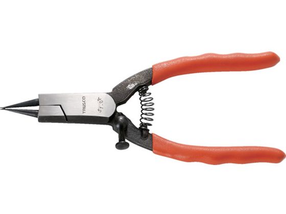 TRUSCO スナップリングプライヤー 軸用 Φ0.8 直爪51型 51-0A TRUSCO スナップリングプライヤー 軸用 Φ0.8 直爪51型 51-0A