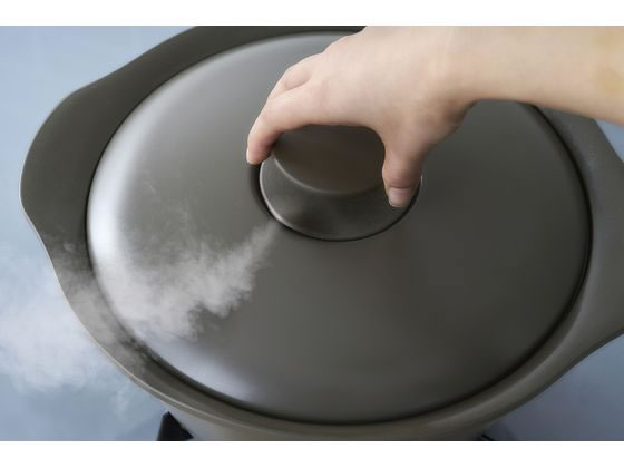 アイリスオーヤマ 無加水鍋 24cm チャコールグレー MKS-24が6,925円