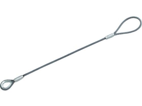 TRUSCO ワイヤロープスリング Bタイプ アルミロック 12mm×1.5m
