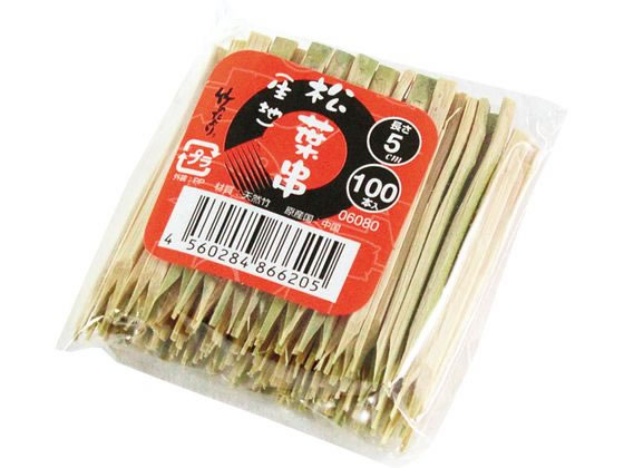 神堂 竹 松葉串 100本入 50mm 06080 2501070