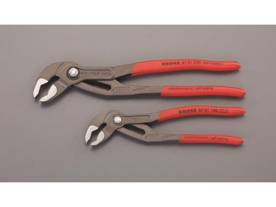 エスコ ウォーターポンププライヤー 2本組 180mm 250mm EA531EG-100 エスコ ウォーターポンププライヤー 2本組 180mm 250mm EA531EG-100