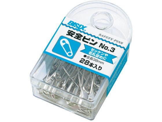 ミツヤ 安全ピン 38mm 28本 BX1-81-3