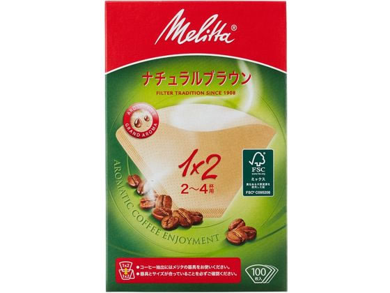 メリタ ペーパーフィルター アロマジック 1×2 ナチュラルブラウン 100枚 メリタ ペーパーフィルター アロマジック 1×2 ナチュラルブラウン 100枚