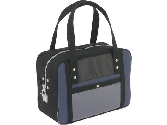 SANEI 帆布メール用ボストン(S)馬蹄錠金具付 紺 BTS-U-03 SANEI 帆布メール用ボストン(S)馬蹄錠金具付 紺 BTS-U-03